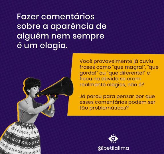 Comentários sobre a aparência: por que aprender a dizer não